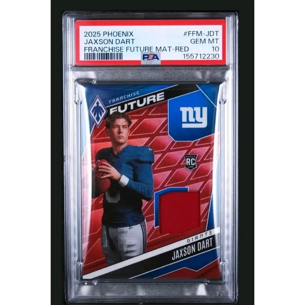 2025 Phoenix Jaxson Dart Franchise Futures Materials FFM-JDT patch /249 PSA 10